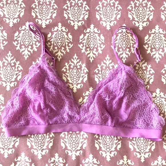 Madewell Other - Madewell purple lace like new bra / bralet sz medium